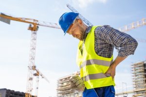 engineer with back pain injury