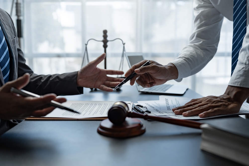 Attorneys or lawyer reading statute of limitations