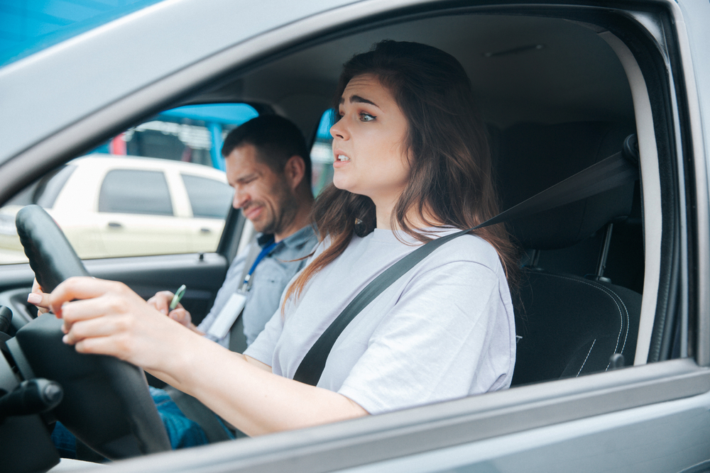 Car accident during driving lesson